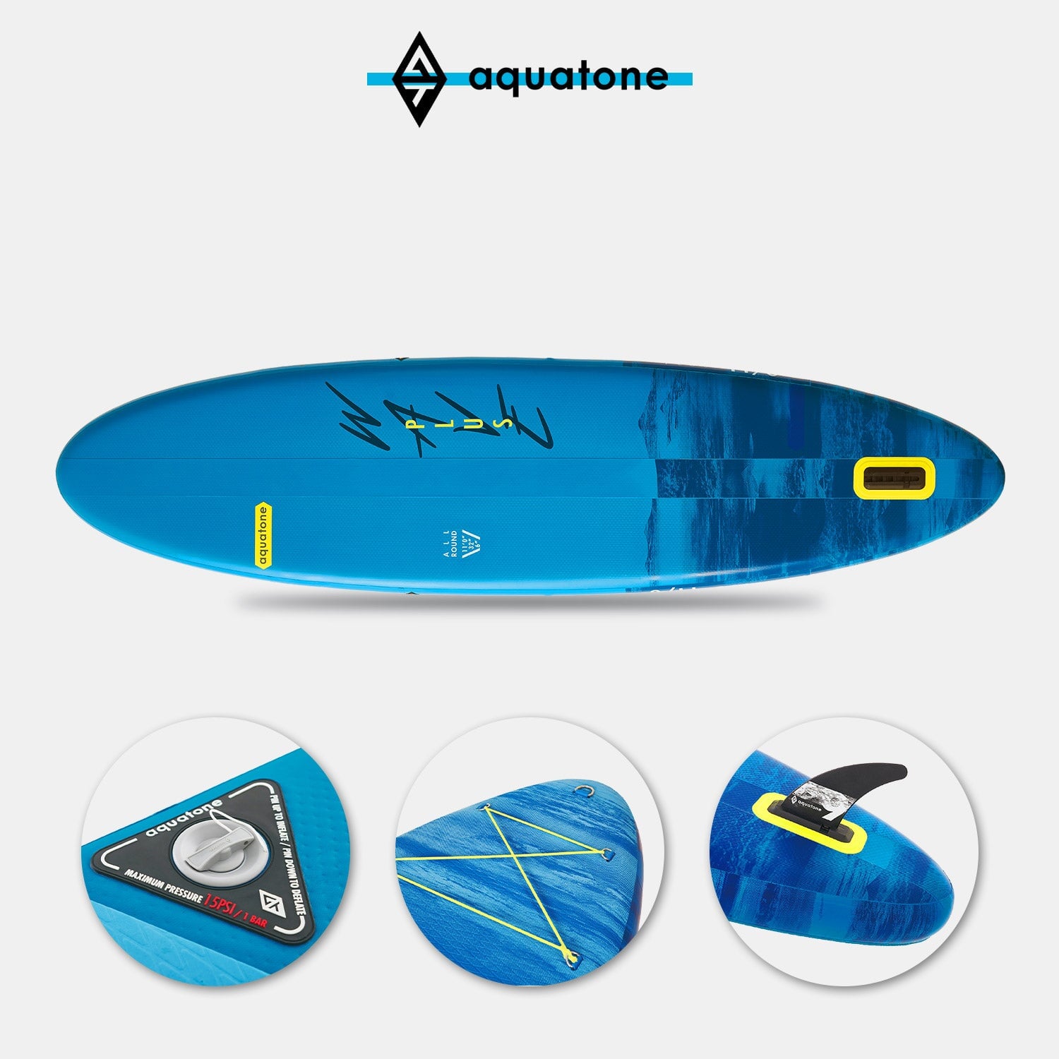 AQUATONE Wave Plus Allround 11'0'' iSUP Set, 335x81x15cm, Volumen 310L