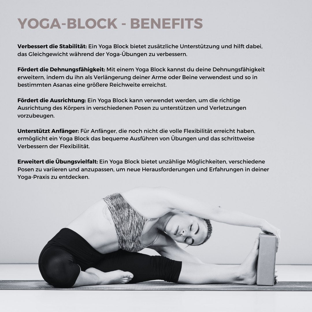Blocco yoga (esercizi di yoga, migliorano la postura e l'equilibrio)