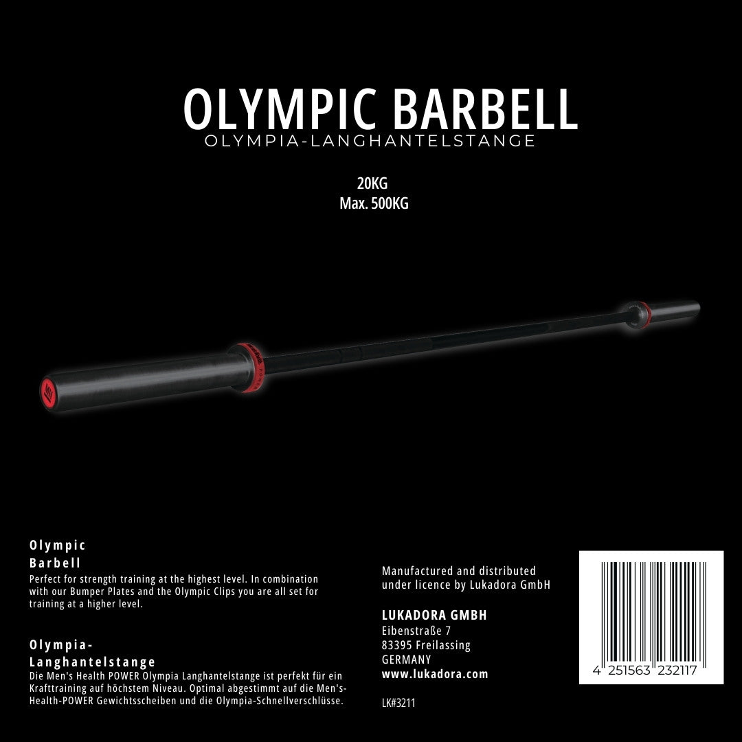 Bilanciere Premium Ø50mm "Olympia" 20kg