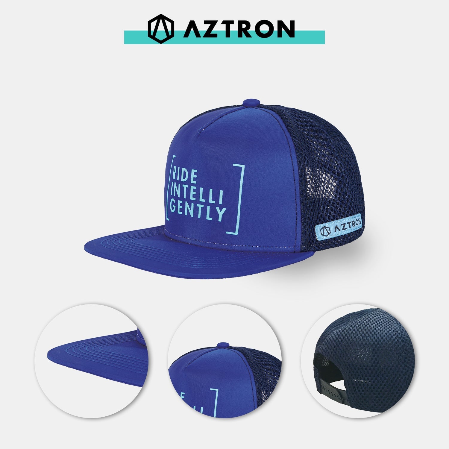 AZTRON Icon Cap, blue, Kappe, Baseball Cap, SUP Cap, Trucker Cap