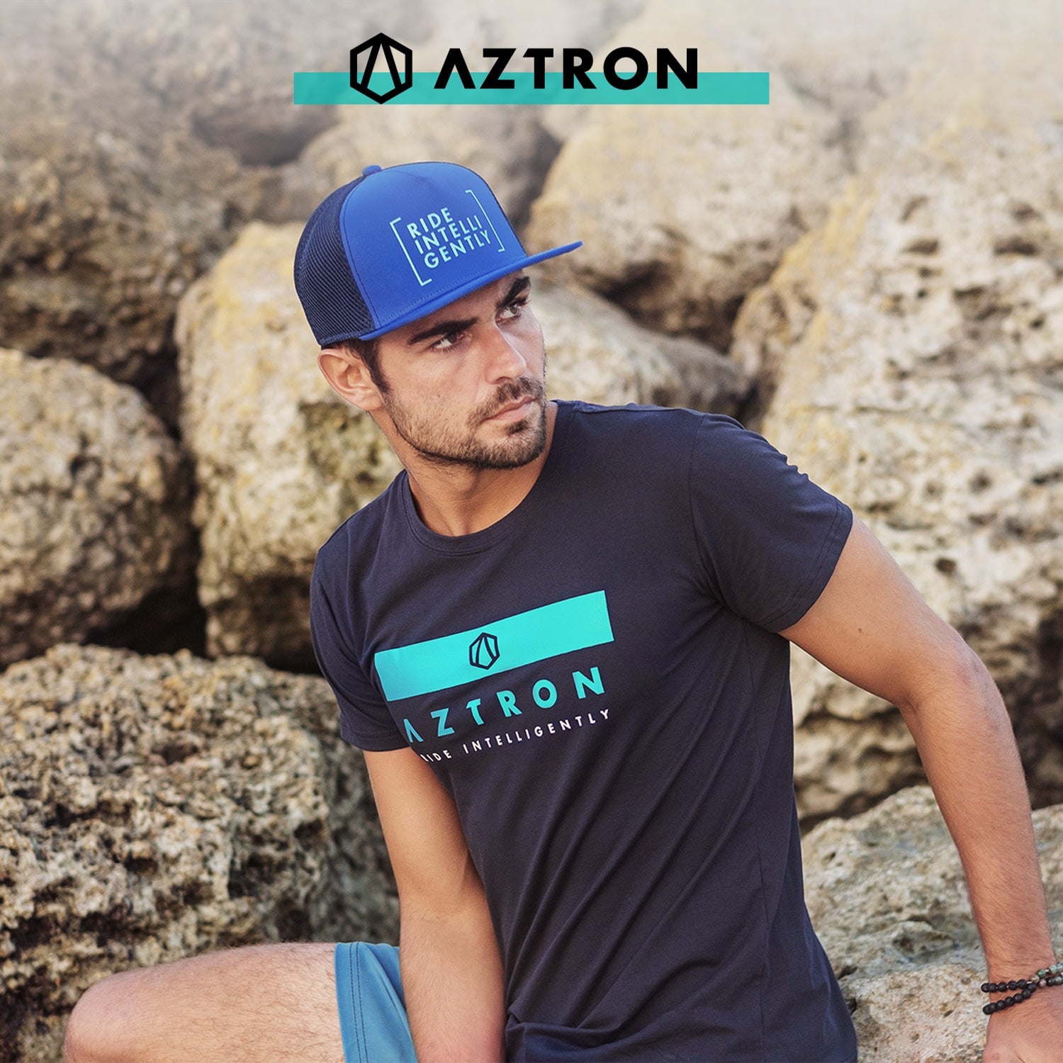 AZTRON Icon Cap, blu, berretto, berretto da baseball, berretto SUP, berretto da camionista