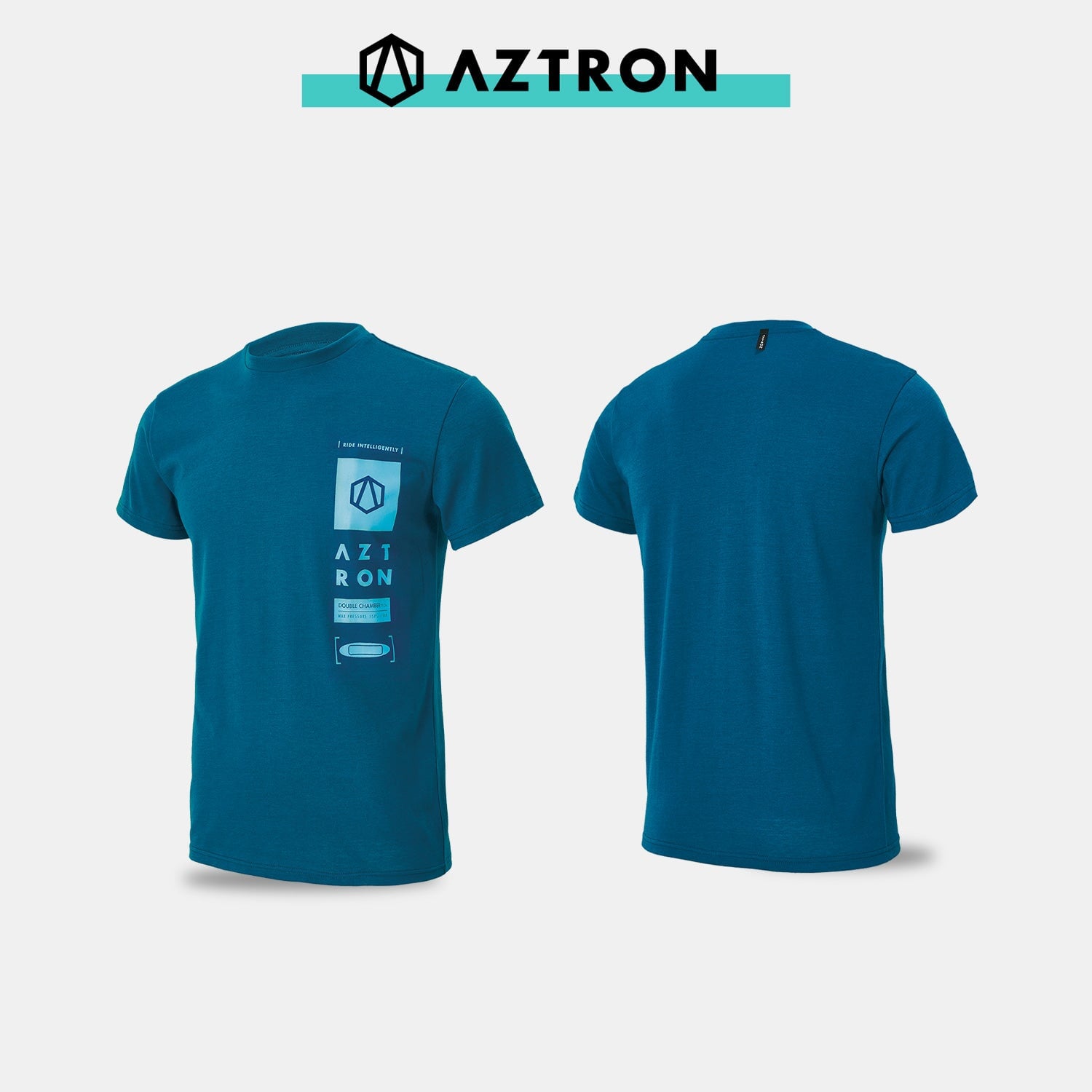 AZTRON Shirt DOUBLE CHAMBER TECH TEE-BLUE