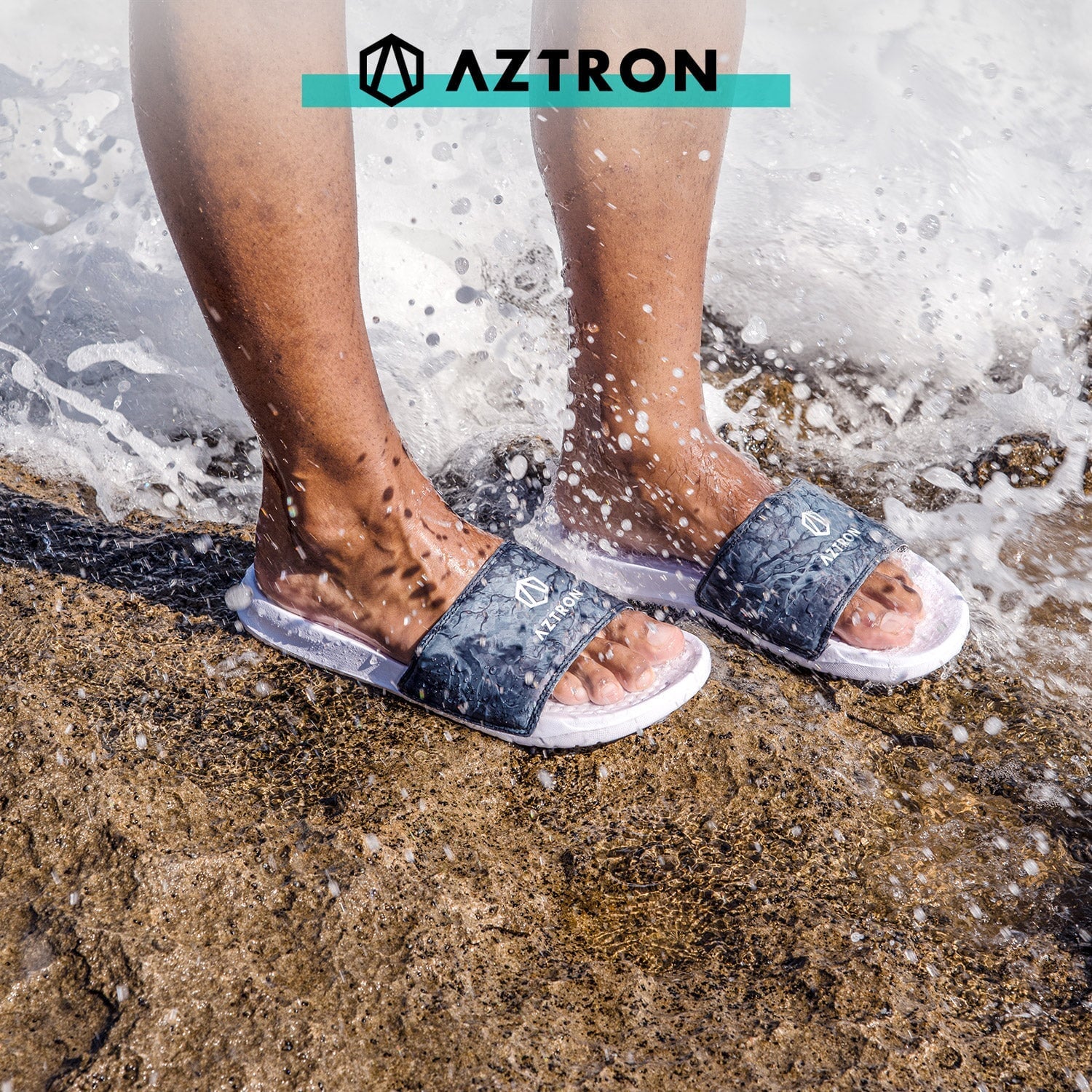 AZTRON Epic Pool Slides, scarpe da bagno, sandali SLIDE-IN (unisex)