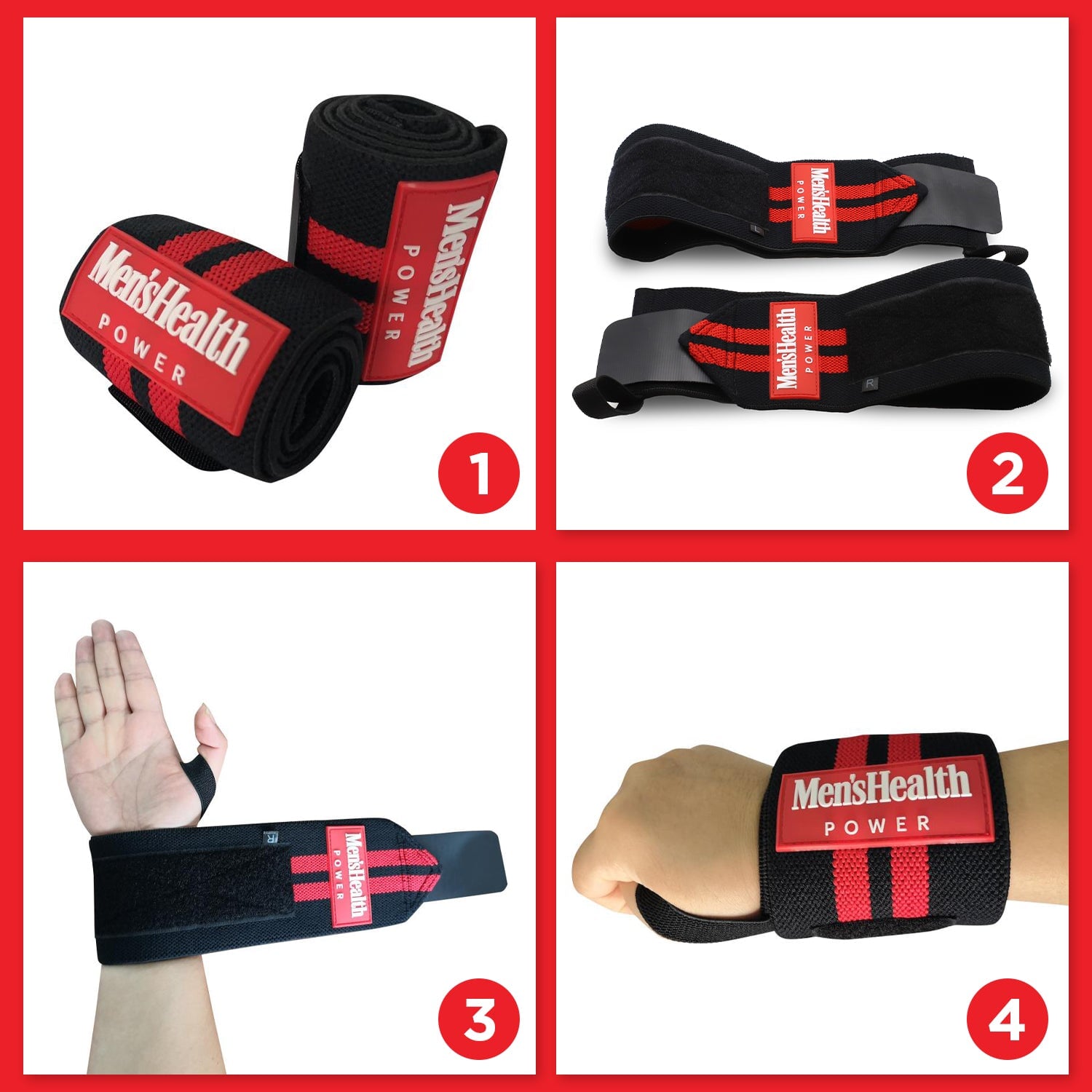 Handgelenk Bandagen [Wrist Wraps] für Fitness, Handgelenkstütze
