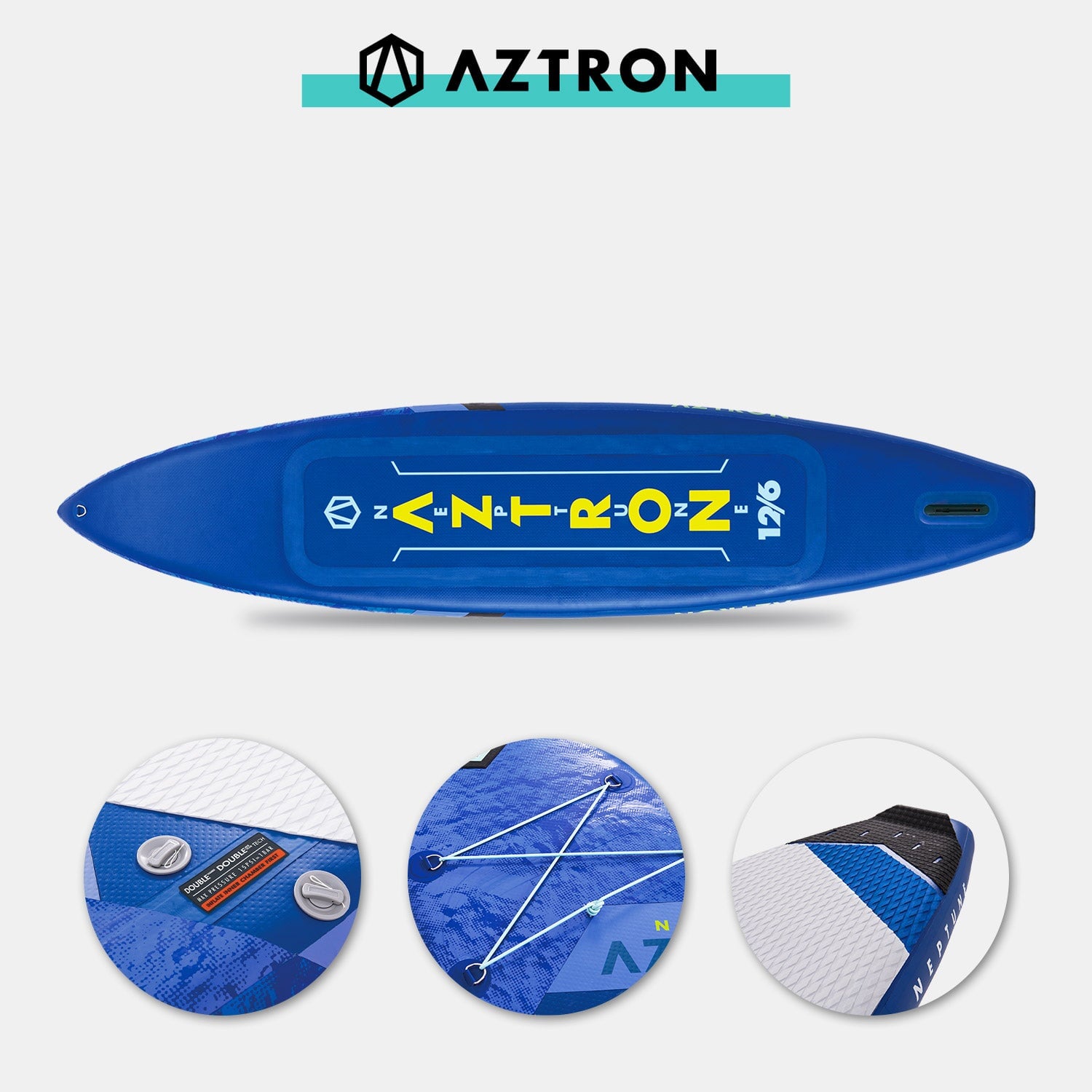 AZTRON Neptune Touring 12’6’’ iSUP Set, 381x81x15cm,Volumen 339L