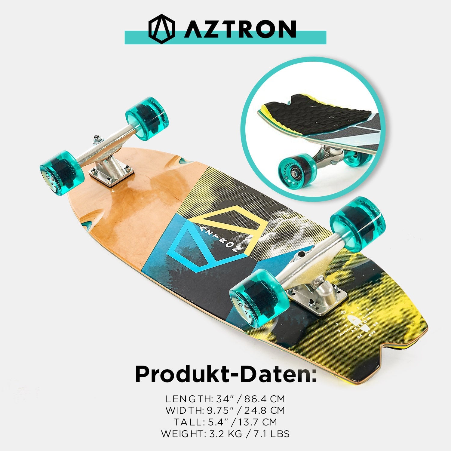 Aztron FOREST 34 Surfskate Board