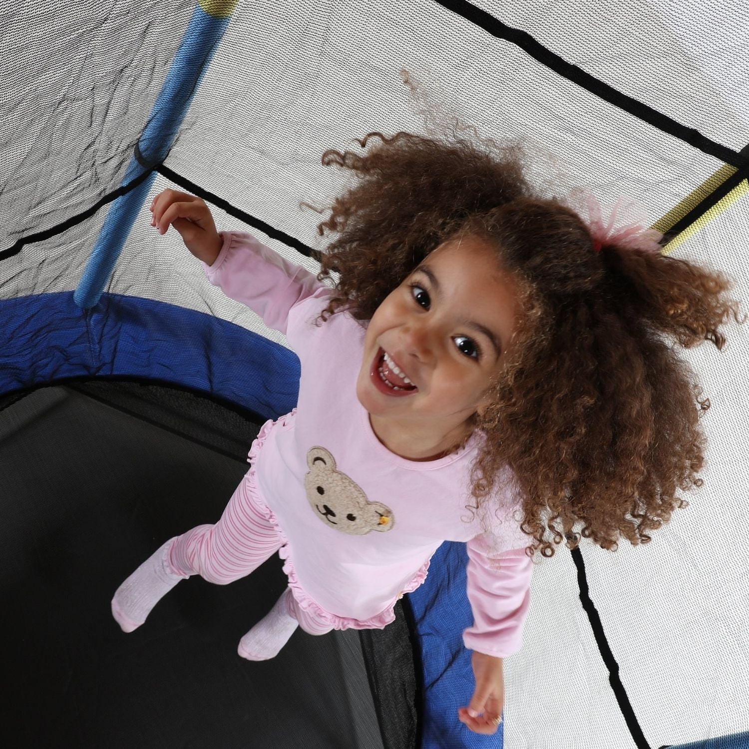 Trampolino per bambini indoor/outdoor 140 cm inclusa rete di sicurezza